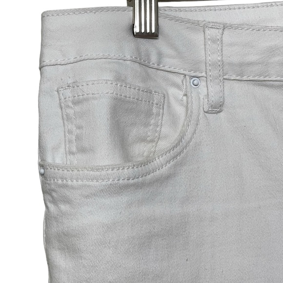 Baccini cince 1986.Women white color decoration denin jean size 14 - Picture 4 of 11